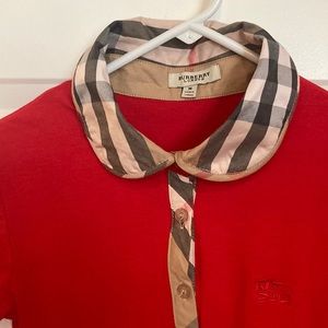 Burberry of London children shirt size medium.